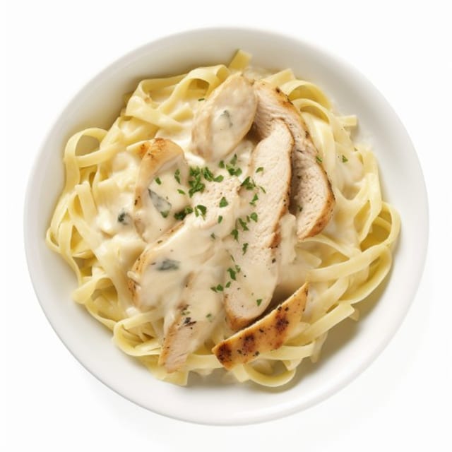 Broccoli Chicken Alfredo Pasta.