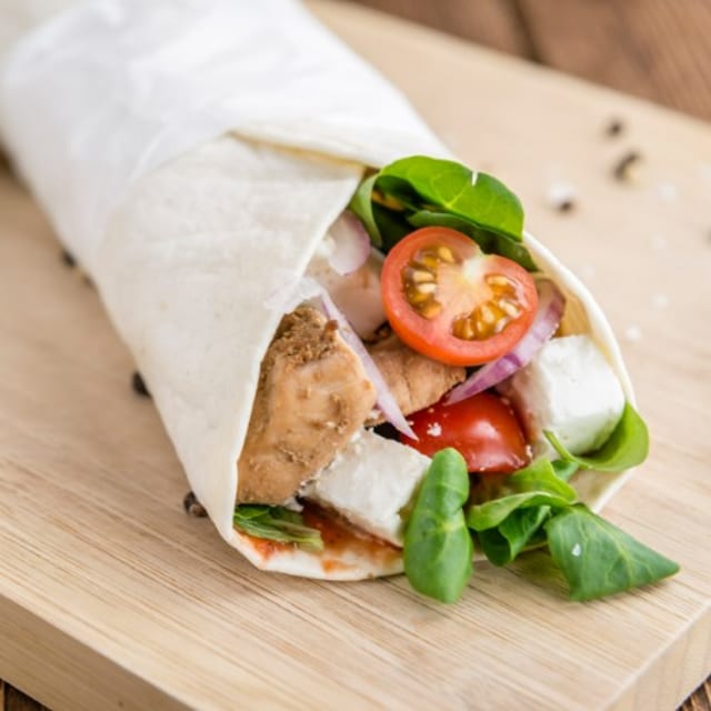 Buffalo Chicken Salad Wrap.
