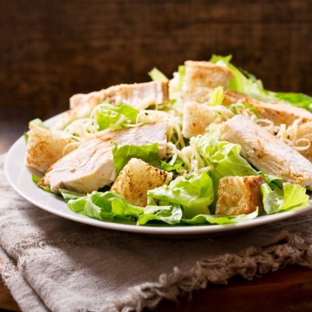 Greek Grilled Chicken Over Salad.